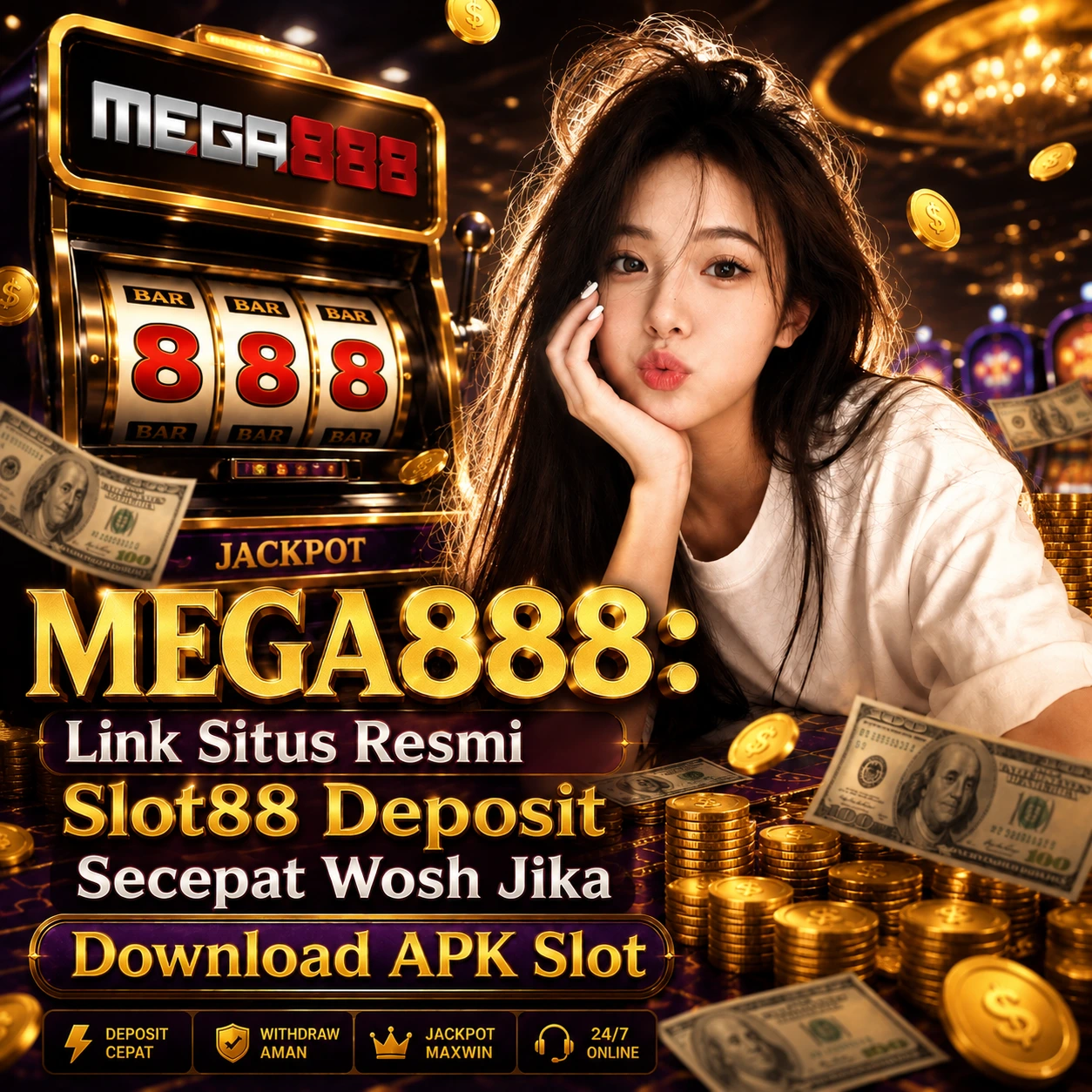 MEGA888: Link Situs Resmi Slot88 Deposit Secepat Wosh Jika Download APK Slot 