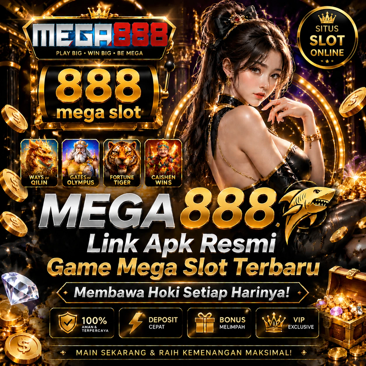 MEGA888 🦈 Link Apk Resmi Game Mega Slot Terbaru Membawa Hoki Setiap Harinya!